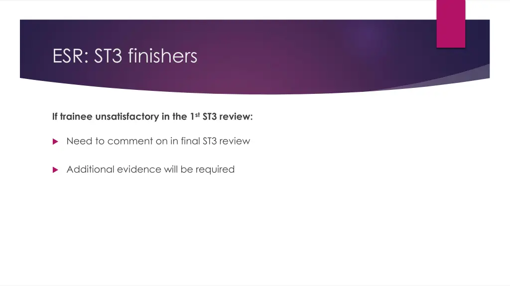 esr st3 finishers