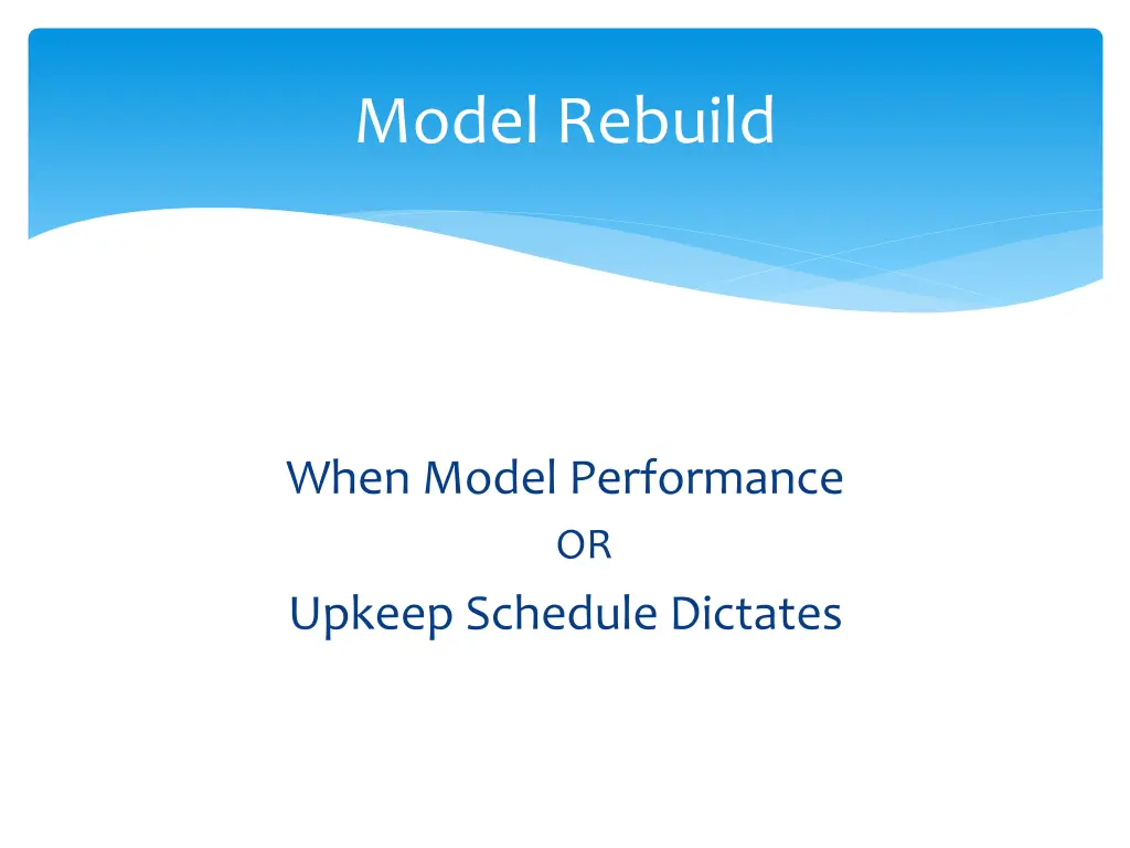 model rebuild