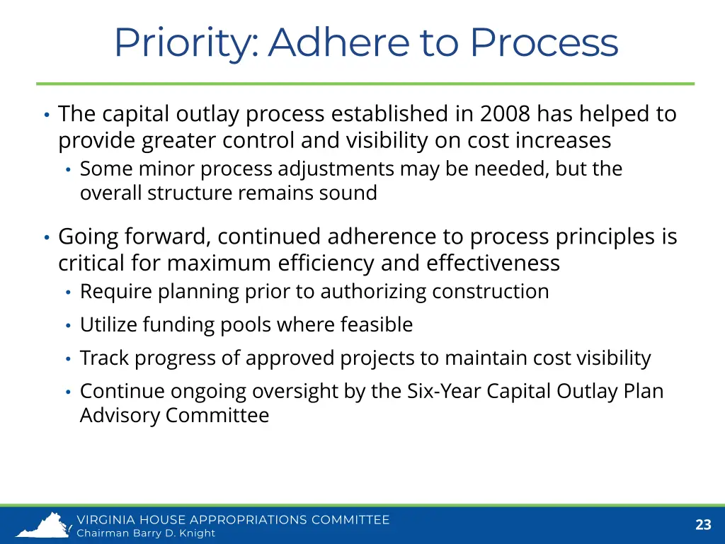 priority adhere to process