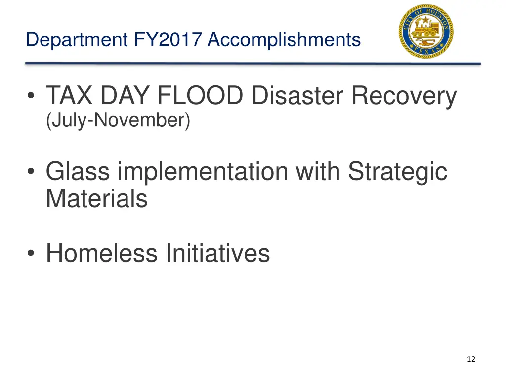 department fy2017 accomplishments
