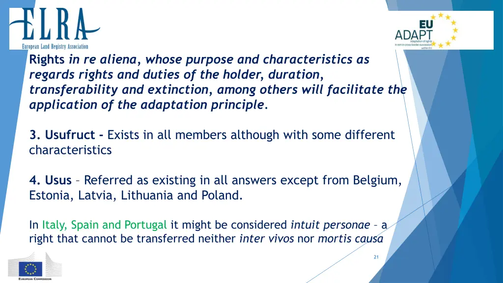 rights in re aliena whose purpose