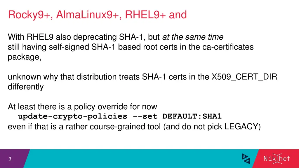 rocky9 almalinux9 rhel9 and