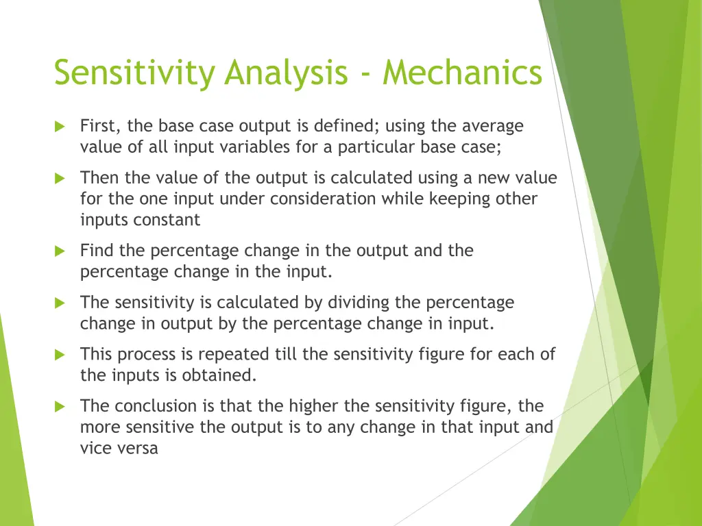 sensitivity analysis mechanics