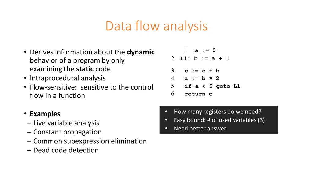 data flow analysis 1