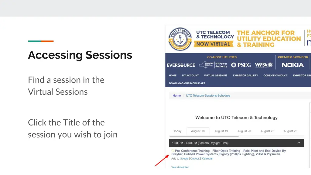 accessing sessions