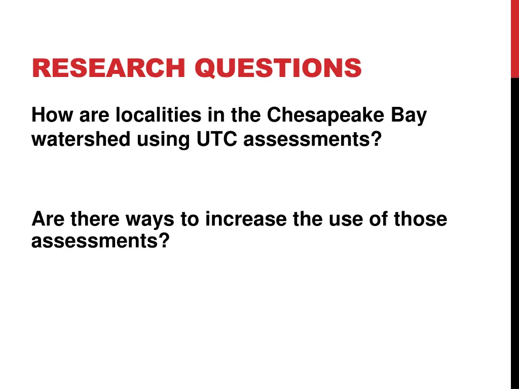 research questions