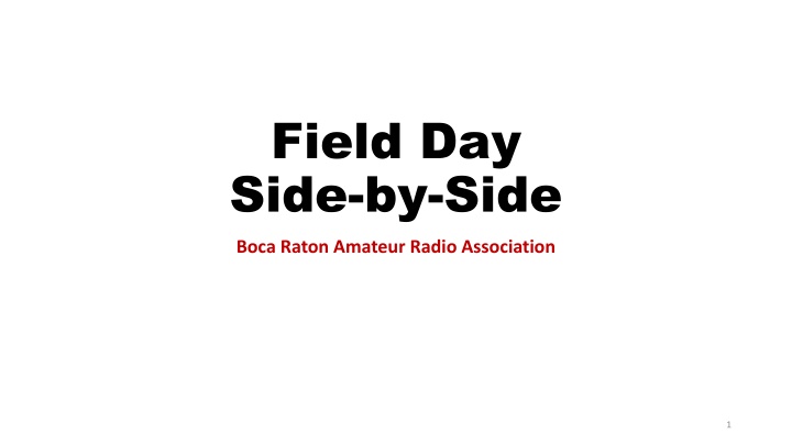 field day side by side