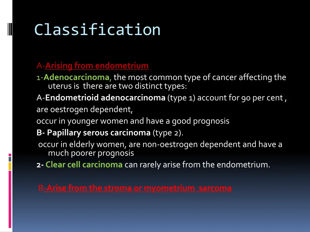 classification
