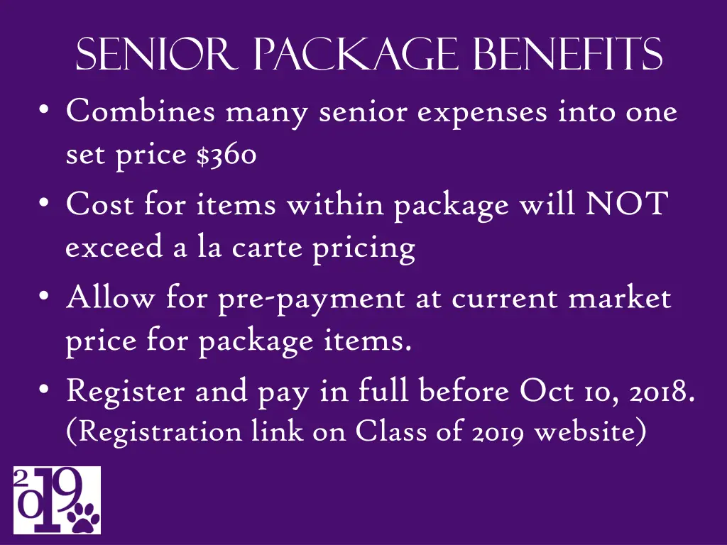 senior package benefits combines many senior