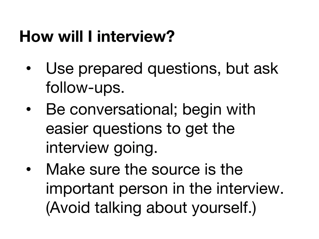 how will i interview 2