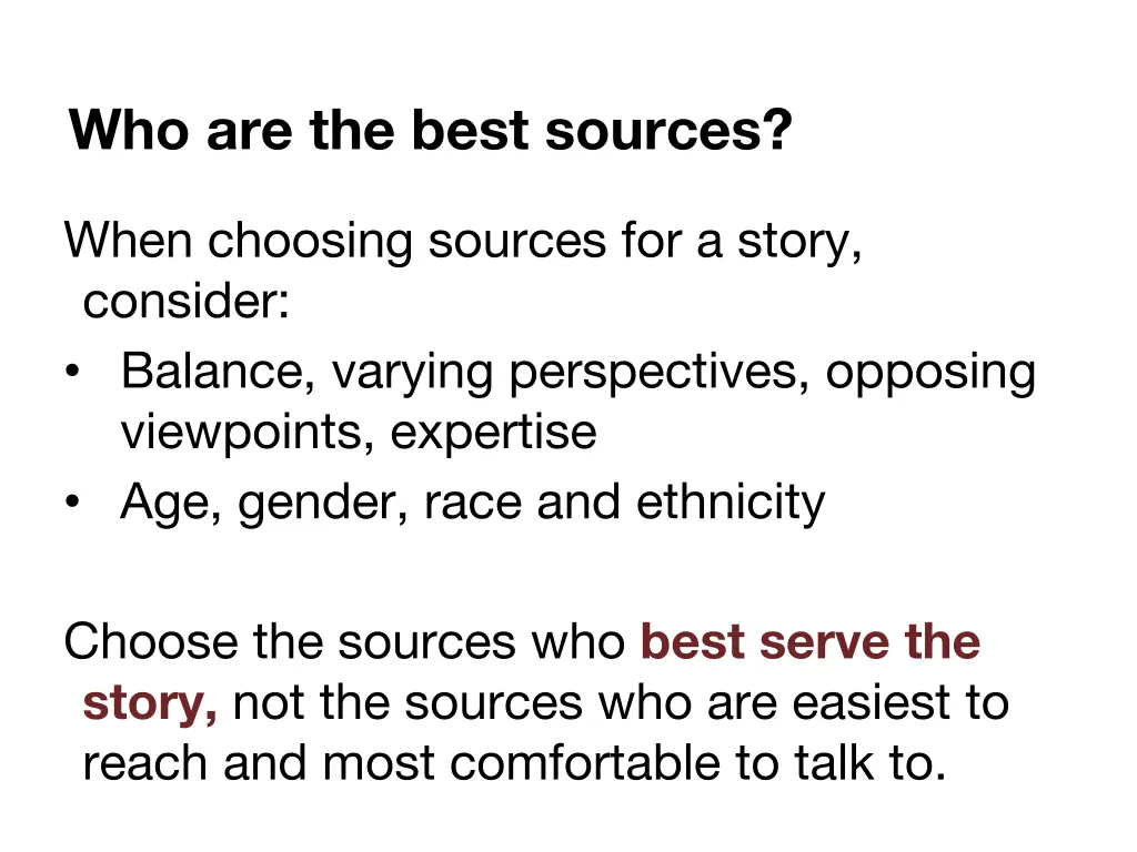 who are the best sources 2