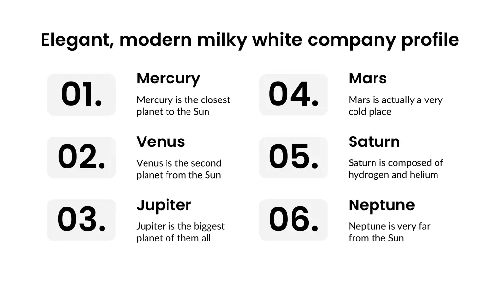 elegant modern milky white company profile 17