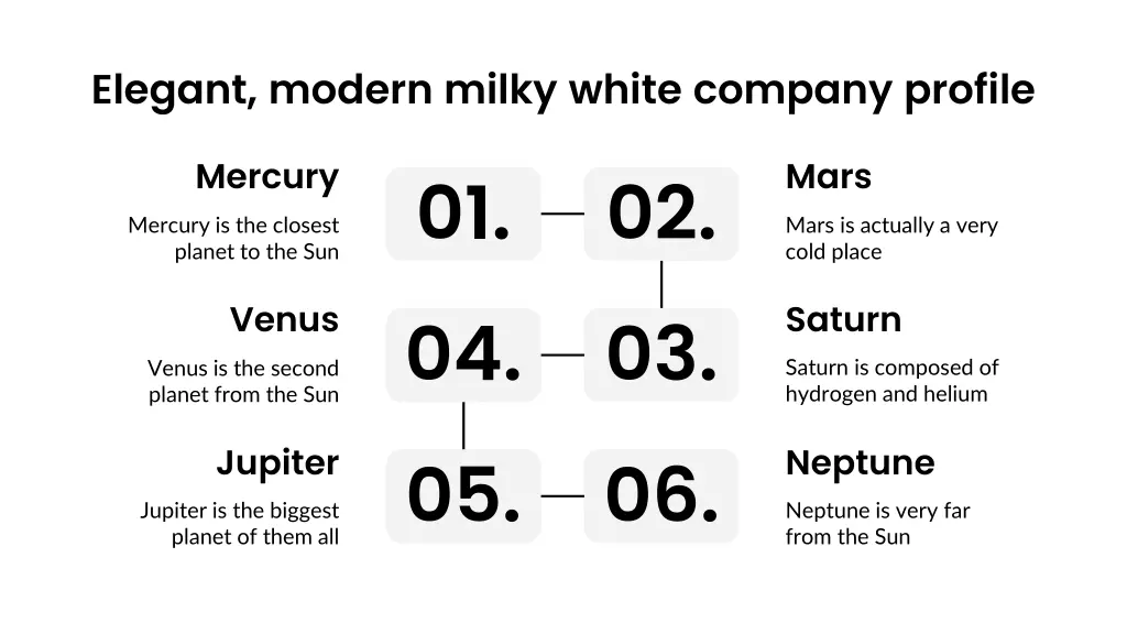 elegant modern milky white company profile 2