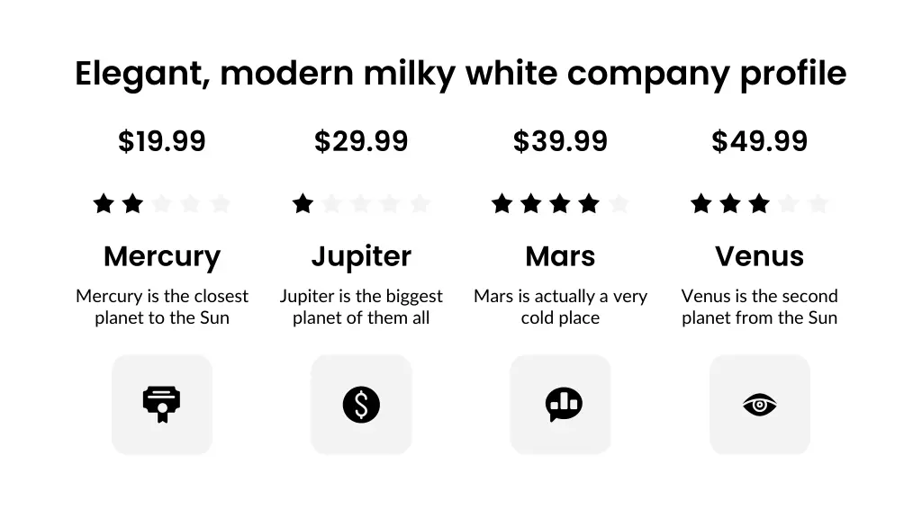 elegant modern milky white company profile 30