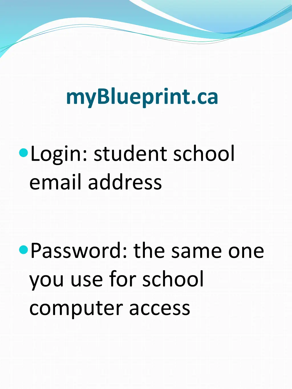myblueprint ca