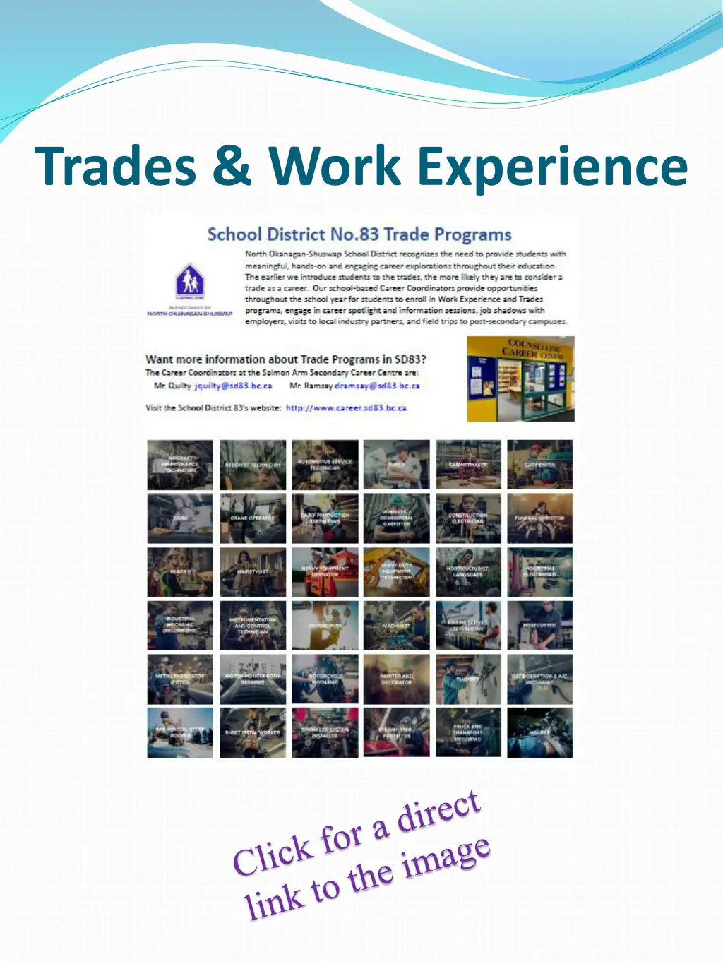 trades work experience