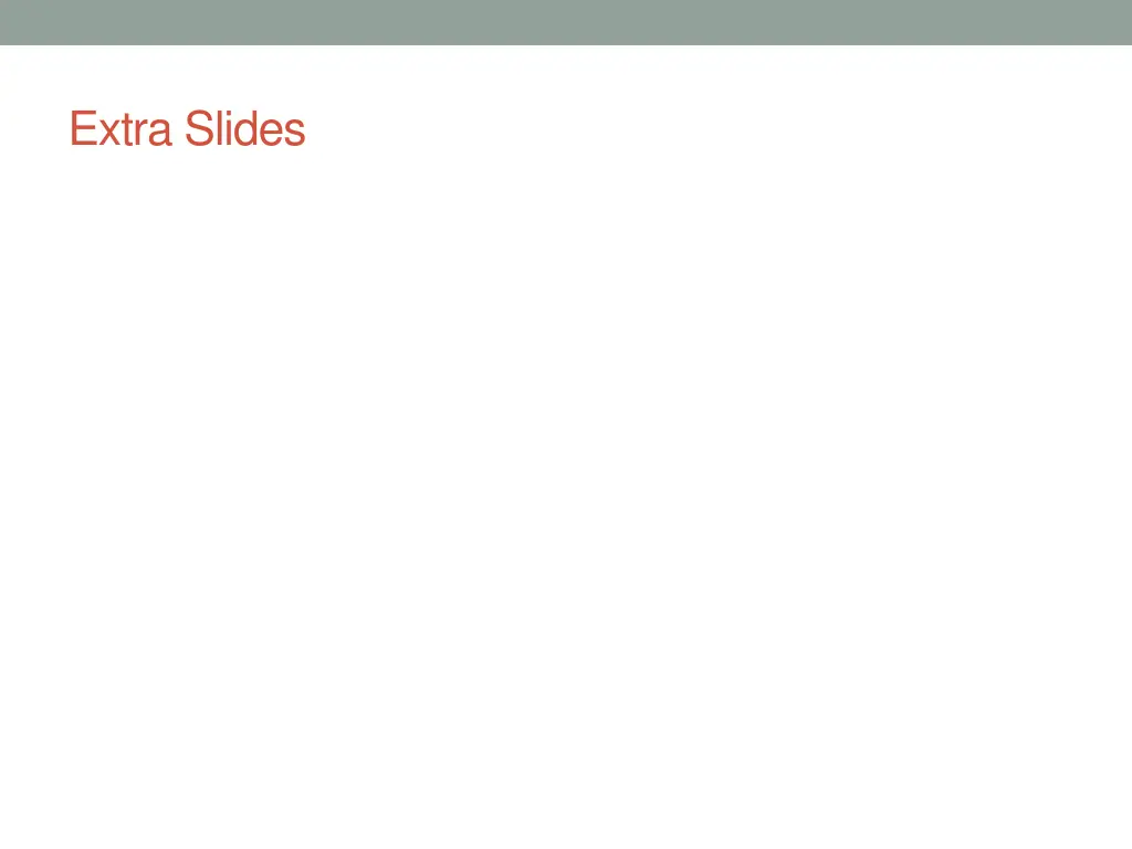 extra slides