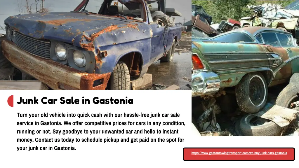 junk car sale in gastonia