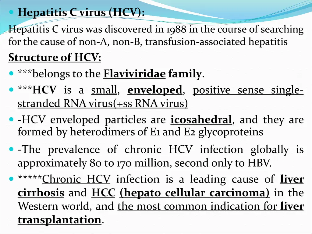 hepatitis c virus hcv