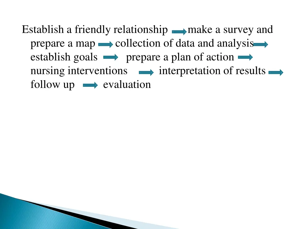 establish a friendly relationship make a survey