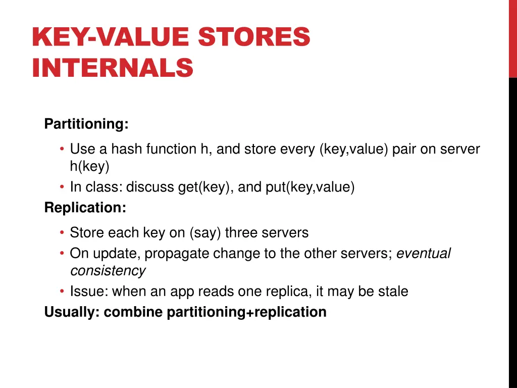 key value stores internals