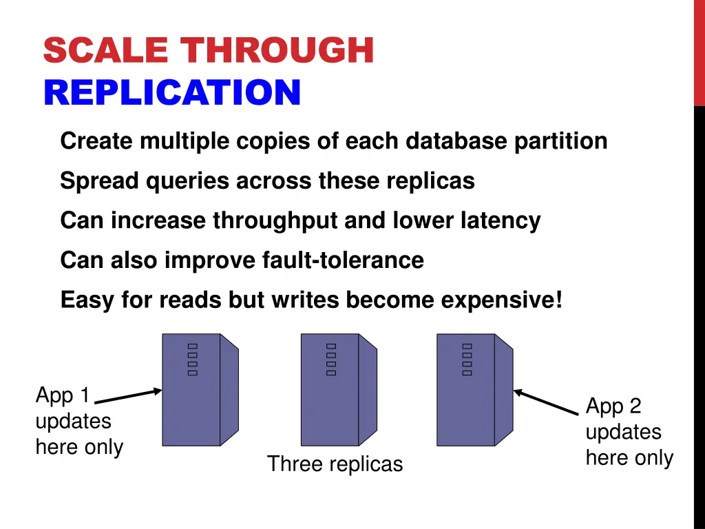 scale through replication create multiple copies