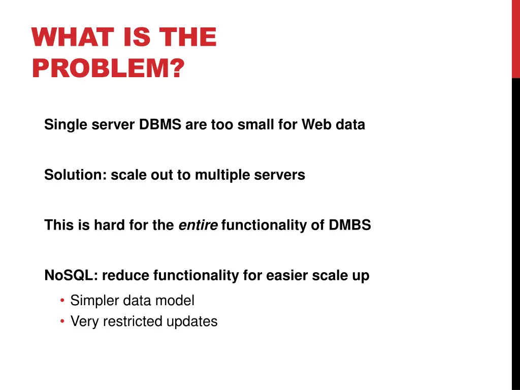 what is the problem