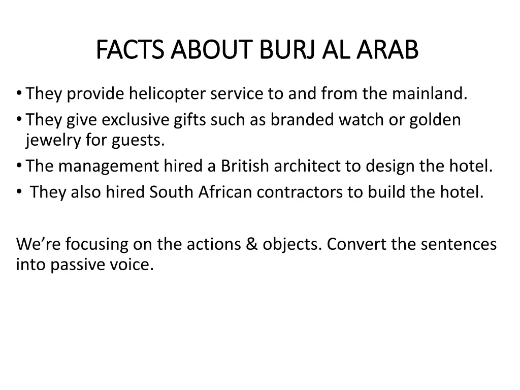 facts about burj al arab facts about burj al arab