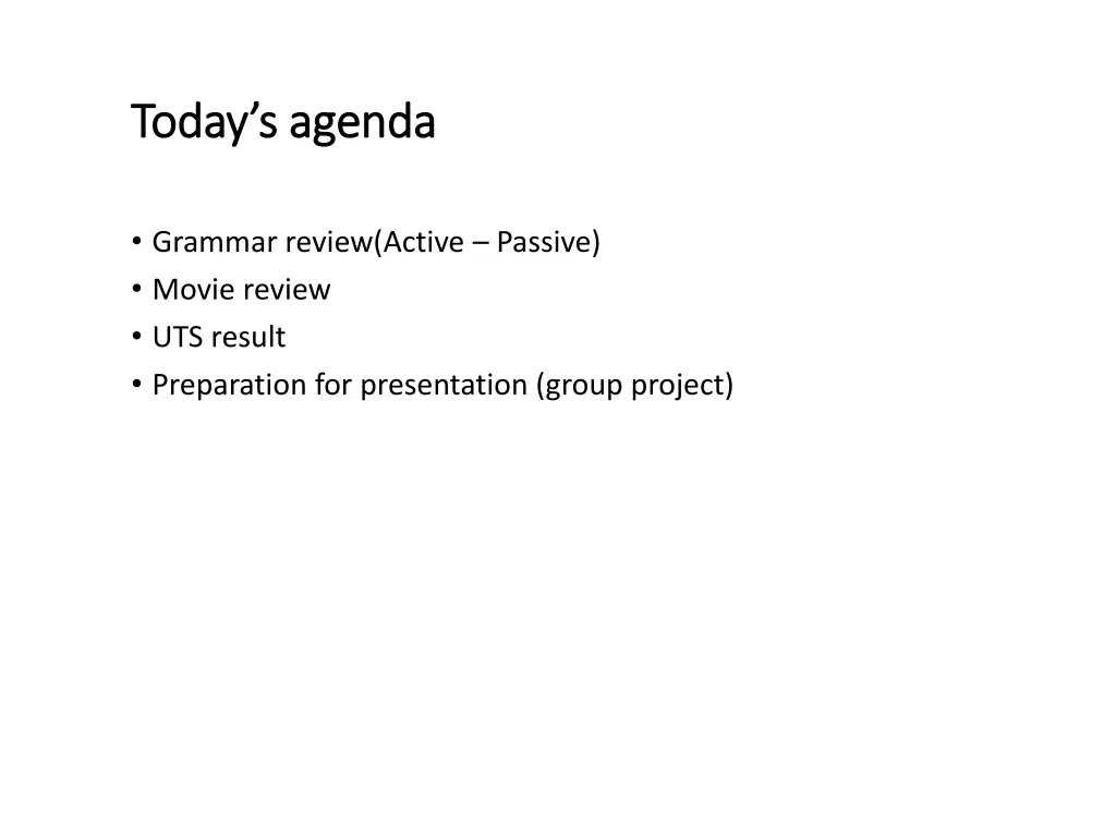 today s agenda today s agenda