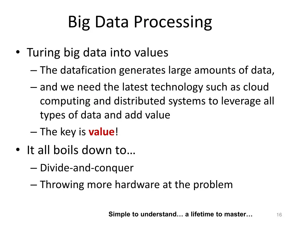 big data processing