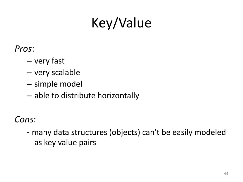 key value
