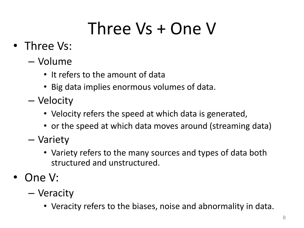 three vs one v