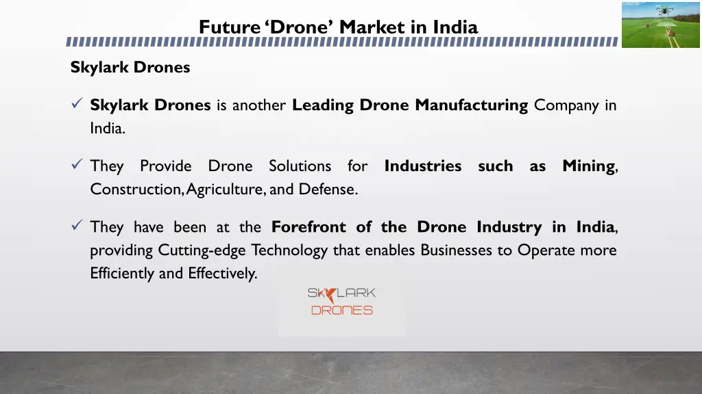 future drone market in india 29