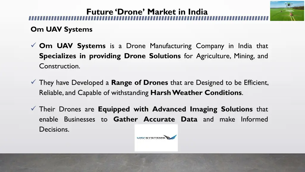 future drone market in india 34