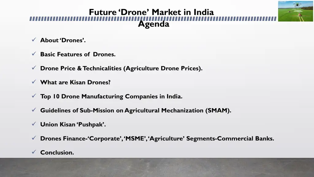 future drone market in india agenda