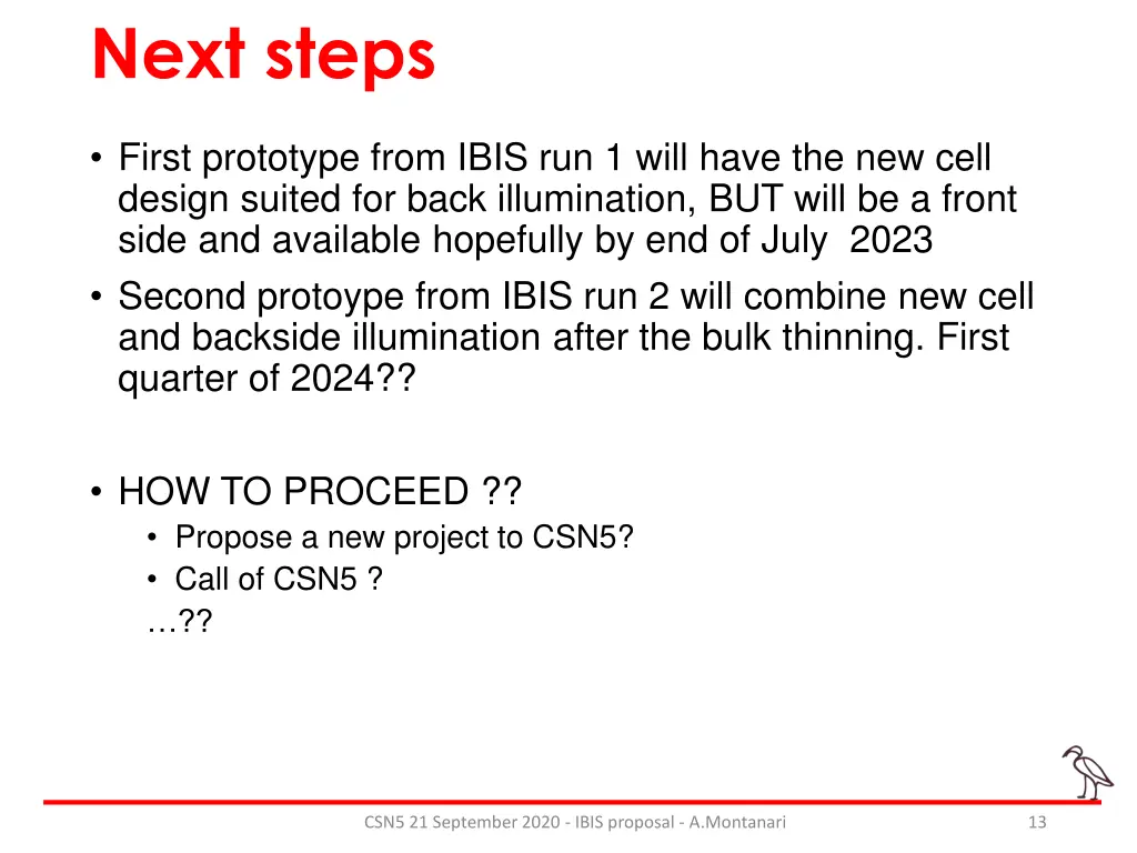 next steps