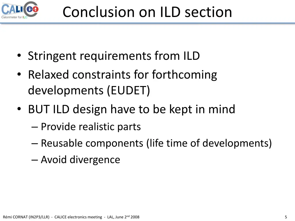 conclusion on ild section