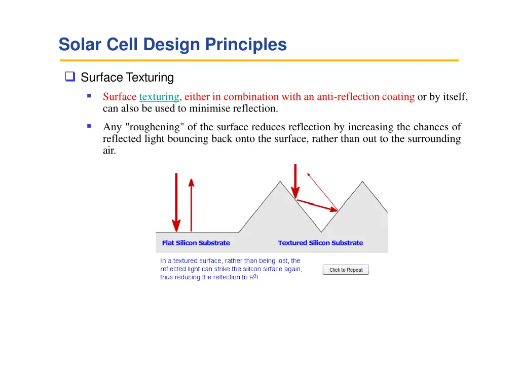 solar cell design principles 1