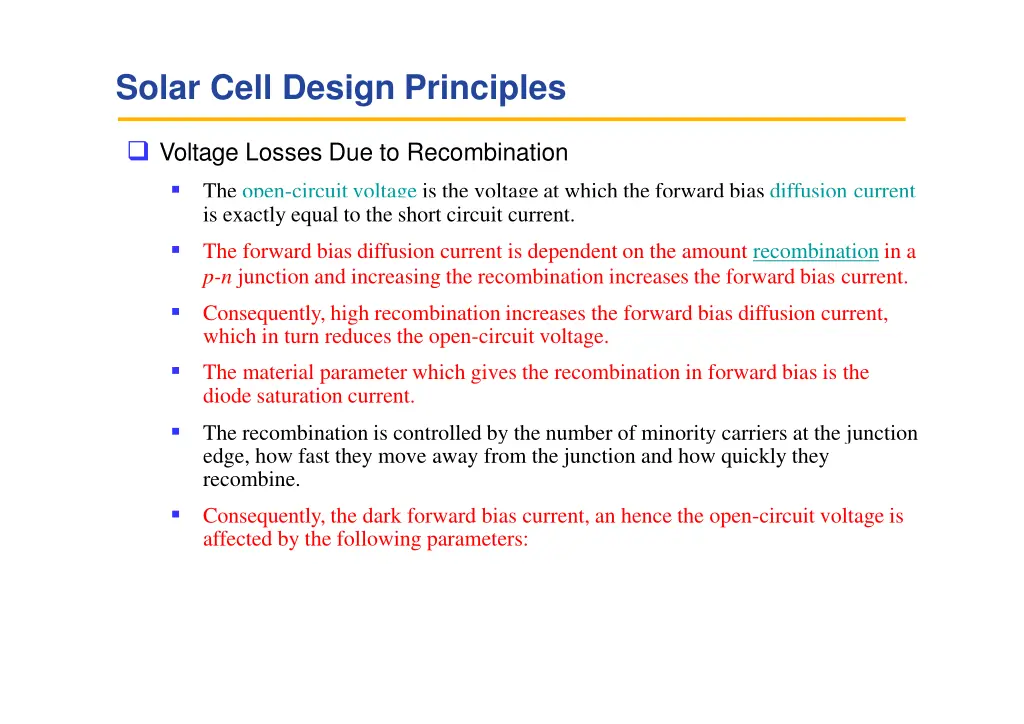 solar cell design principles 11
