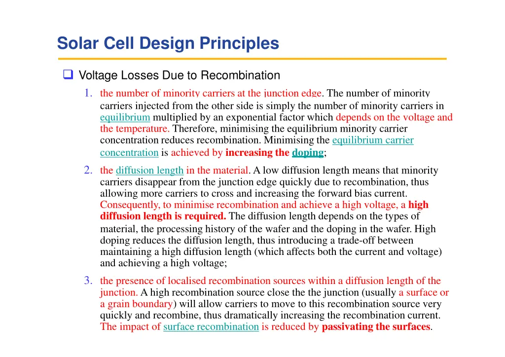 solar cell design principles 12