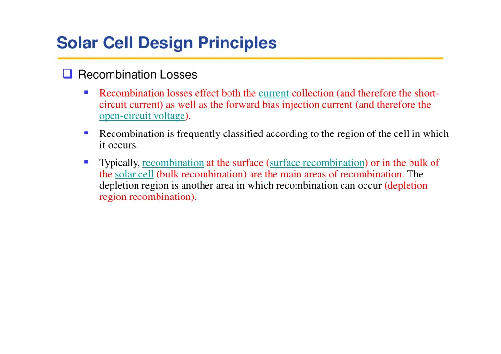 solar cell design principles 8