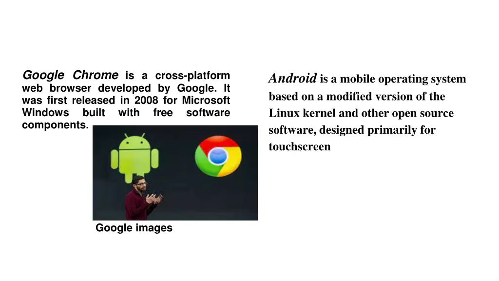 google chrome is a cross platform web browser