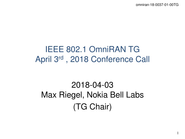 omniran 18 0037 01 00tg
