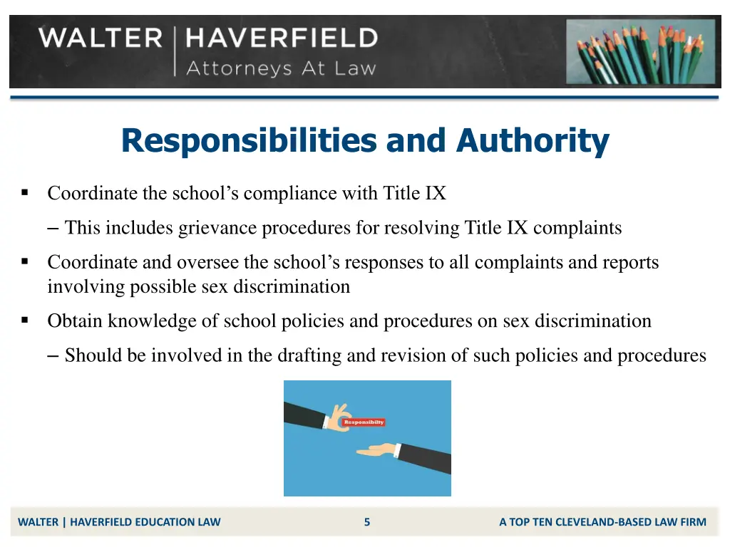 responsibilities and authority