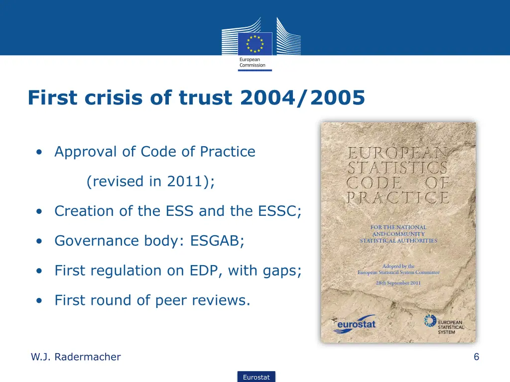 first crisis of trust 2004 2005