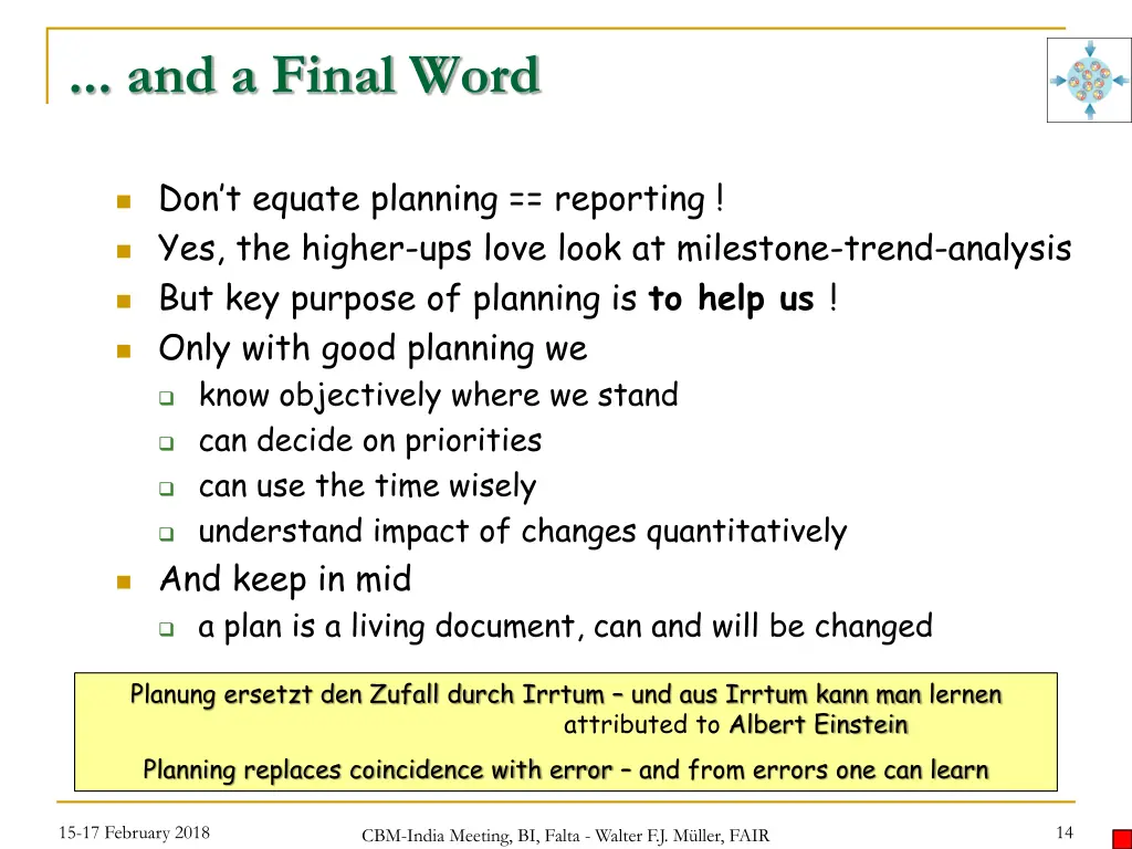 and a final word