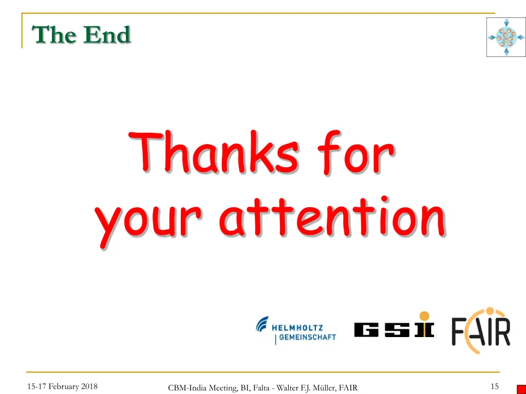 the end