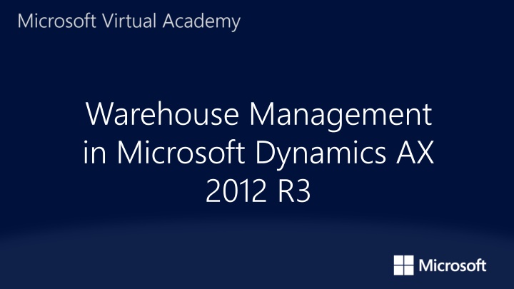 warehouse management in microsoft dynamics