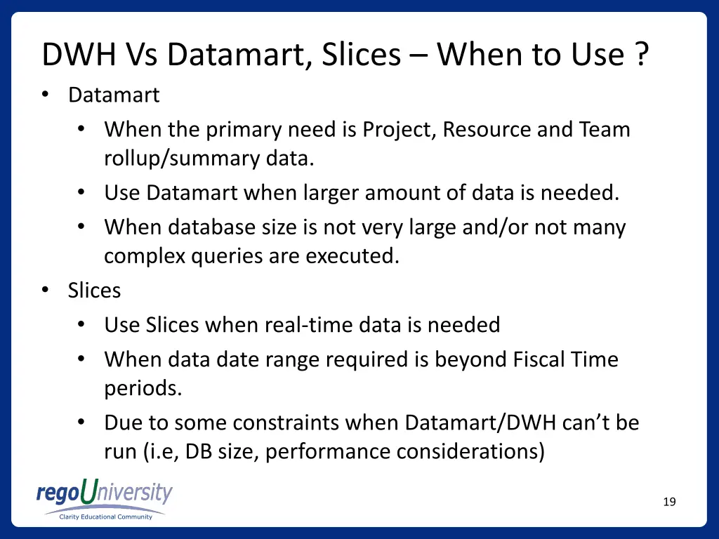 dwh vs datamart slices when to use datamart when