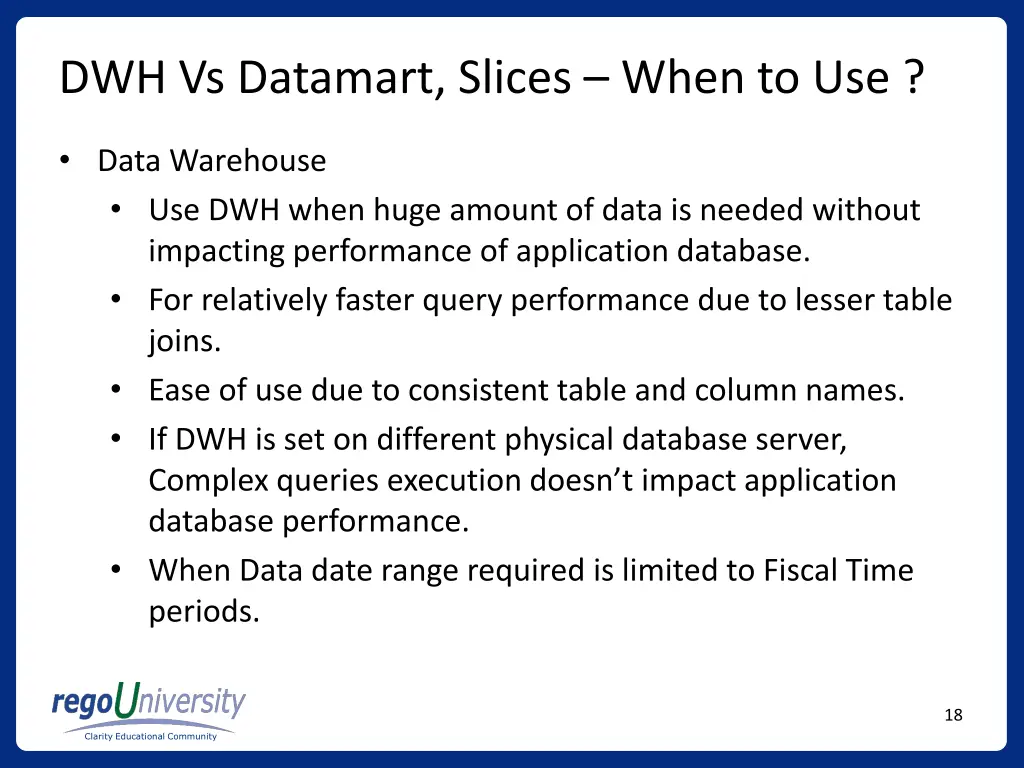 dwh vs datamart slices when to use